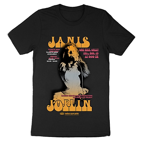 Janis Joplin Men's Ombre Janis Poster T-Shirt