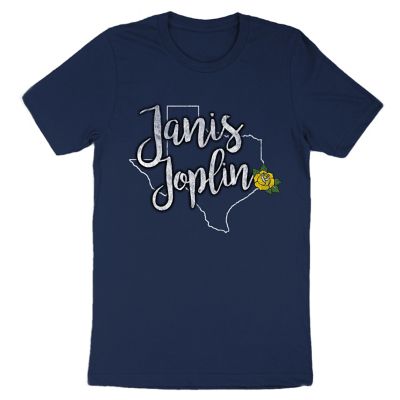 Janis Joplin Men's Yellow Rose T-Shirt