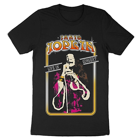 Janis Joplin Men's Live in Concert T-Shirt