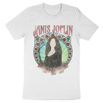Janis Joplin Men's Roses T-Shirt