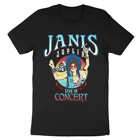 Janis Joplin Men's Live T-Shirt