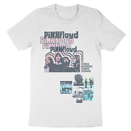 Pink Floyd Men's Random Print Color Pastel Gradient T-Shirt
