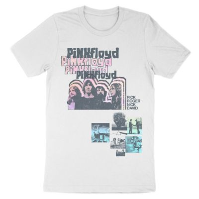 Pink Floyd Men's Random Print Color Pastel Gradient T-Shirt