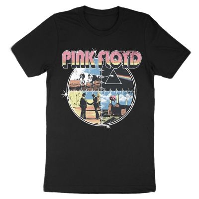 Pink Floyd Men's Tricolor T-Shirt