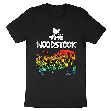 Woodstock Men's Rainbow Crowd T-Shirt