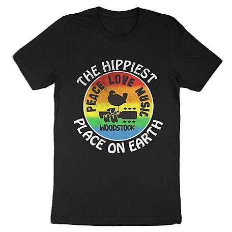 Woodstock Men's Hippiest Place on Earth T-Shirt