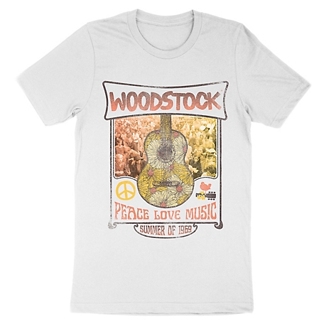 Woodstock Men's Vintage Daisy Guitar 01 T-Shirt
