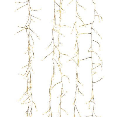 Everlasting Glow 70.86 in. 600-Light Indoor/Outdoor Electric Firecracker Curtain Light, 6 Drops