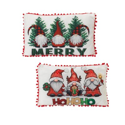 GIL Holiday Gnome Design Throw Pillow Set of 2