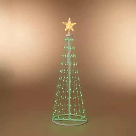 GIL 4 Feet Tall Electric Steel Frame Tree with 120 Color Changing LED Lights Artificial Christmas Trees