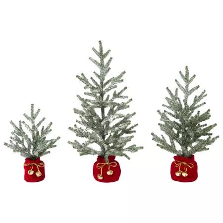 GIL pins with fabric base and bells pack of 3. Artificial Christmas Trees