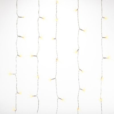 Everlasting Glow 5.9 ft. 108-Light Indoor/Outdoor Electric LED Firecracker Curtain Warm White Lights