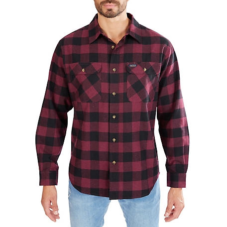 Smith's Workwear Men's Buffalo 2-Pocket Flannel Shirt