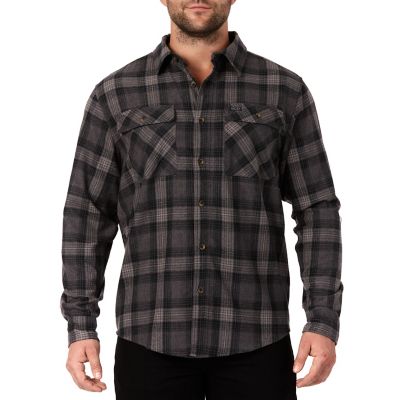 Smith's Workwear Men's Plaid 2-Pocket Flannel Shirt