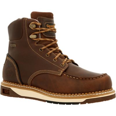 Image showing  Men's AMP LT Moc Toe Wedge Work Boots, 6 in.