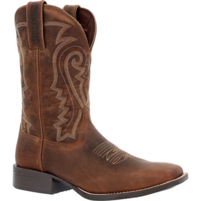 Image showing  Men's Westward Square Toe Full-Grain Leather Western Boots, 11 in.