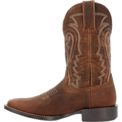 Image showing  Men's Westward Square Toe Full-Grain Leather Western Boots, 11 in.