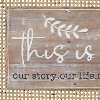 Image showing  Brown Wood Farmhouse Words and Text Wall Decor, 24 in., 16 in., 2 pc.