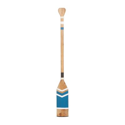 Image showing 1 th Harper & Willow Wood Coastal Paddle Wall Decor, 7 in. x 2 in. x 58 in., Blue