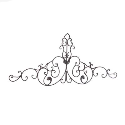 Image showing  Brown Metal Rustic Ornamental Wall Decor, 59 in. x 1 in. x 24 in.