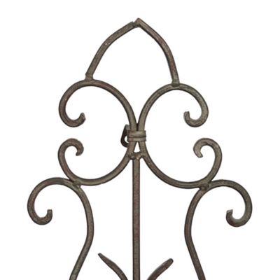 Image showing  Brown Metal Rustic Ornamental Wall Decor, 59 in. x 1 in. x 24 in.