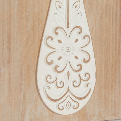 Image showing  Brown Wood Farmhouse Abstract Fork and Spoon Wall Decor, 2 pc.