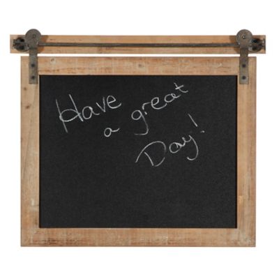 Image showing 2 th Harper & Willow Black Wood Farmhouse Abstract Wall Decor, 21 in. x 17 in.