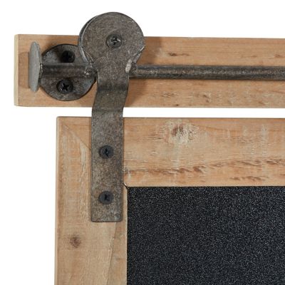Image showing 4 th Harper & Willow Black Wood Farmhouse Abstract Wall Decor, 21 in. x 17 in.