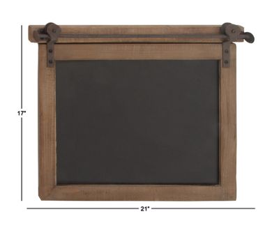 Image showing 5 th Harper & Willow Black Wood Farmhouse Abstract Wall Decor, 21 in. x 17 in.