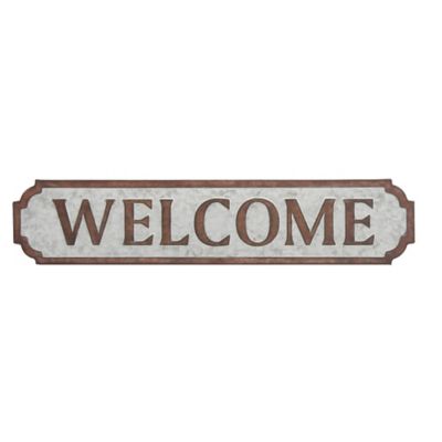 Image showing  Brown Metal Farmhouse Words and Text Wall Decor, 37 in. x 7 in.