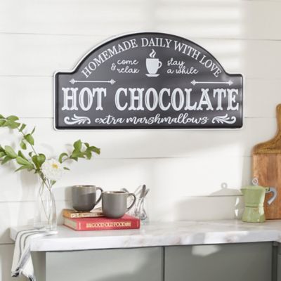 Harper & Willow Black Metal Farmhouse Words and Text Wall Decor, 30 in. x 1 in. x 15 in.