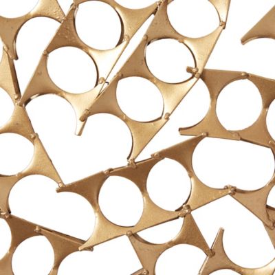 Image showing  Gold Metal Starburst Wall Decor with Cutout Design, 15 in. x 19 in. x 23 in., 3 pc.