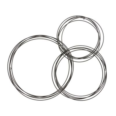 Image showing  Metal Contemporary Abstract Circles Wall Decor, 41.5 in. x 36 in.