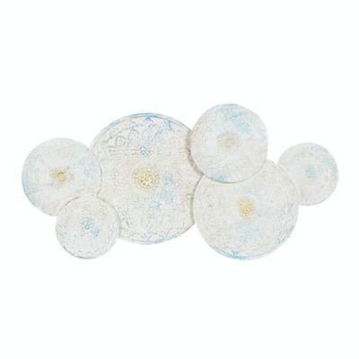 Image showing  White Wood Farmhouse Abstract Wall Decor, 47 in. x 2 in. x 24 in.