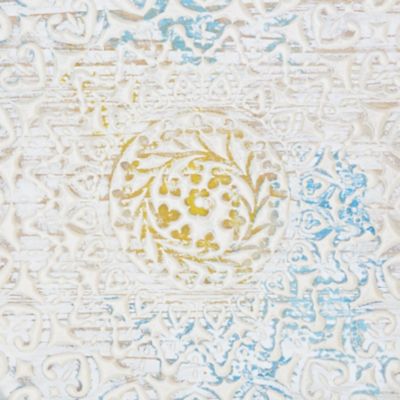 Image showing  White Wood Farmhouse Abstract Wall Decor, 47 in. x 2 in. x 24 in.