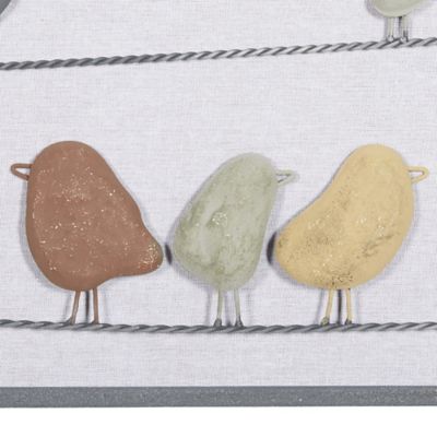Image showing  Multicolor Metal Contemporary Birds Wall Decor, 32 in. x 1 in. x 12 in.