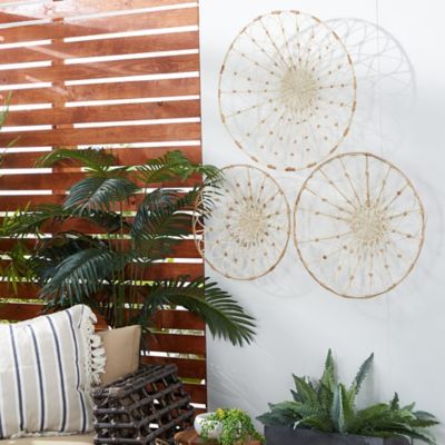 Harper & Willow Brown Dried Plant Coastal Abstract Wall Decor, 20 in., 24 in., 28 in., 3 pc.