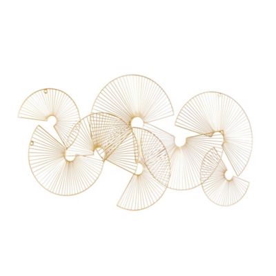 Image showing  Metal Contemporary Abstract Wall Decor, 45 in. x 2 in. x 22 in.