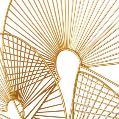 Image showing  Metal Contemporary Abstract Wall Decor, 45 in. x 2 in. x 22 in.