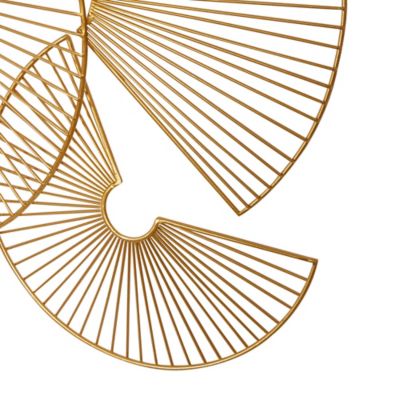 Image showing  Metal Contemporary Abstract Wall Decor, 45 in. x 2 in. x 22 in.