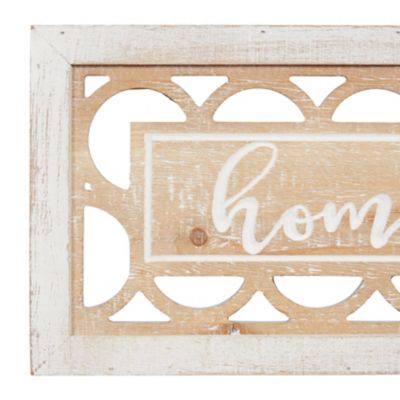 Image showing  Wood Farmhouse Words and Text Wall Decor, 12.2 in. L x 2 in. W x 7 in. H, 2 pc.