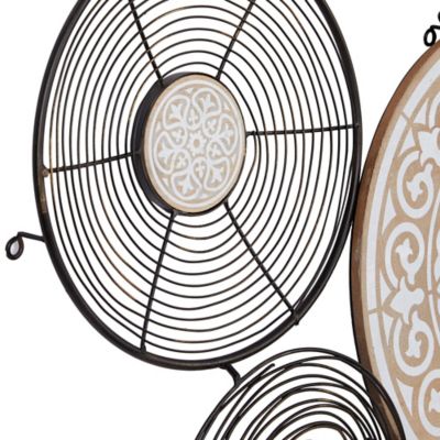 Image showing  Black Metal Eclectic Abstract Wall Decor, 41 in. x 25 in. x 28 in.