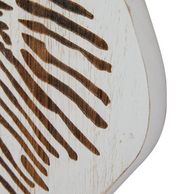 Image showing  White Wood Coastal Fish Wall Decor, 22 in., 26 in., 30 in., 3 pc.