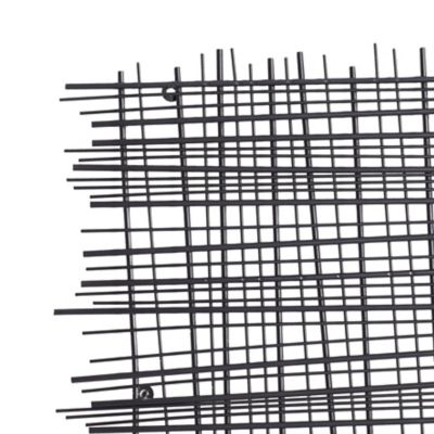 Image showing  Black Metal Contemporary Abstract Wall Decor, 47 in. x 1 in. x 25 in.