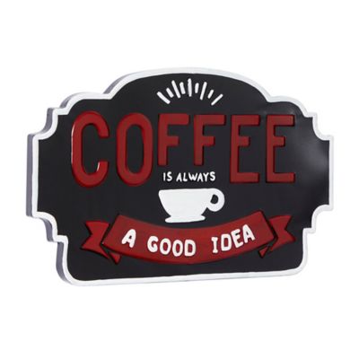 Image showing  Black Metal Farmhouse Words and Text Wall Decor, 24 in. x 1 in. x 15 in.