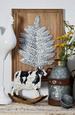 Harper & Willow Brown Wood Contemporary Leaves Wall Decor, 15 in., 20 in., 2 pc.