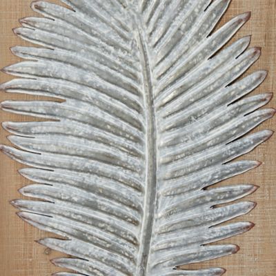 Image showing  Brown Wood Contemporary Leaves Wall Decor, 15 in., 20 in., 2 pc.