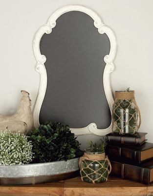 Harper & Willow Black Wood Vintage Chalkboard Wall Decor, 20 in. x 1 in. x 31 in.