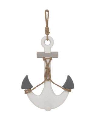 Image showing  White Wood Coastal People Wall Decor, 12 in. x 23 in.