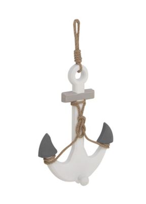 Image showing  White Wood Coastal People Wall Decor, 12 in. x 23 in.